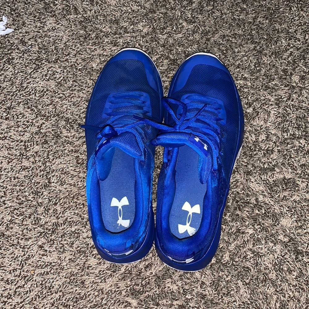 Under armour blue shoes